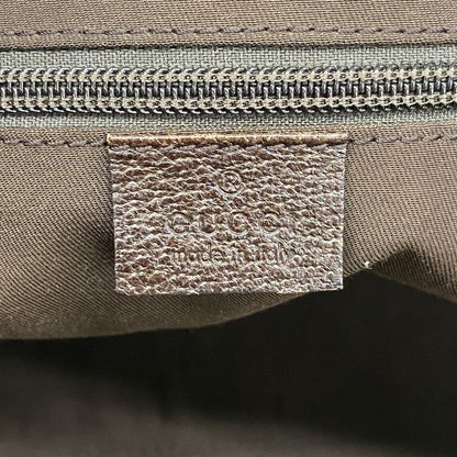 Gucci Handbag GG Canvas Sherry Line 131230 Canvas Brown Silver Hardware Ladies