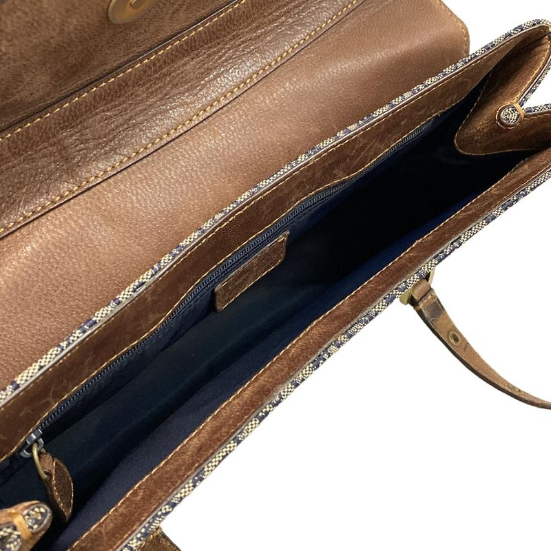Dior Christian Dior Shoulder Bag Street Chic Trotter Dark Brown X Ivory X Navy