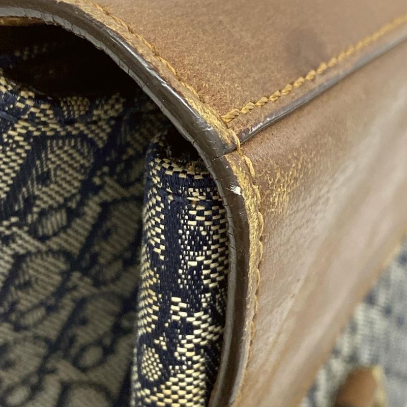 Dior Christian Dior Shoulder Bag Street Chic Trotter Dark Brown X Ivory X Navy