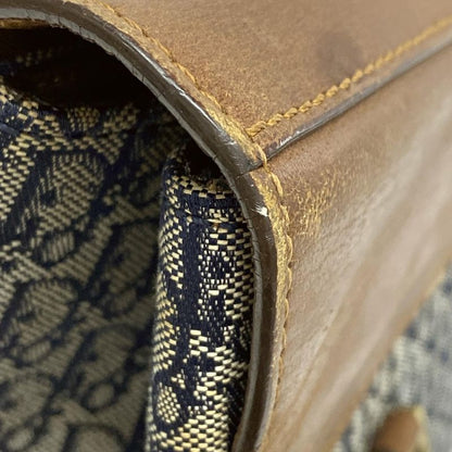 Dior Christian Dior Shoulder Bag Street Chic Trotter Dark Brown X Ivory X Navy