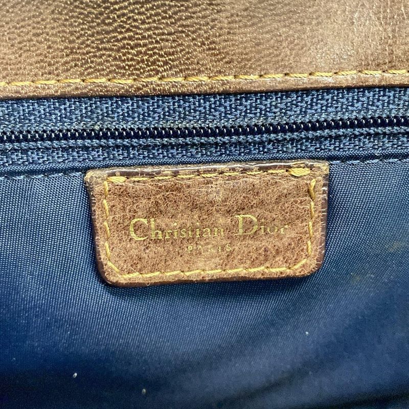 Dior Christian Dior Shoulder Bag Street Chic Trotter Dark Brown X Ivory X Navy