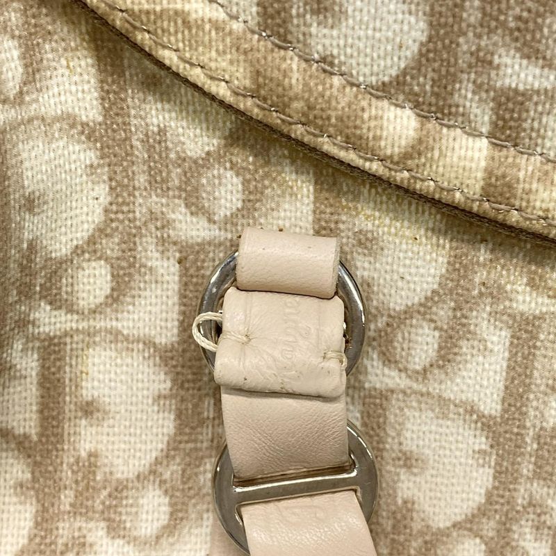Dior Christian Dior Shoulder Bag Romantic Trotter Ivory X Brown X Beige Chain