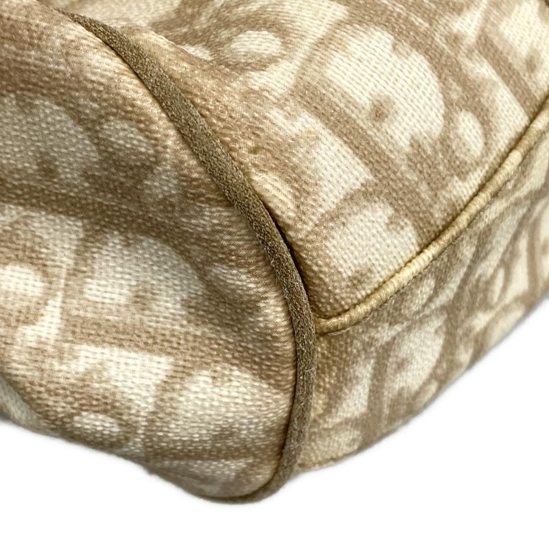 Dior Christian Dior Shoulder Bag Romantic Trotter Ivory X Brown X Beige Chain