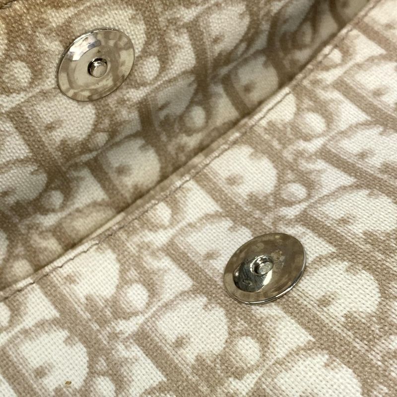 Dior Christian Dior Shoulder Bag Romantic Trotter Ivory X Brown X Beige Chain