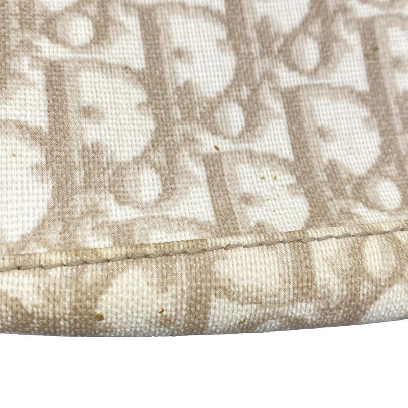 Dior Christian Dior Shoulder Bag Romantic Trotter Ivory X Brown X Beige Chain