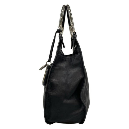 DIOR Christian Dior Shoulder Bag 61 Black Dcharm Leather