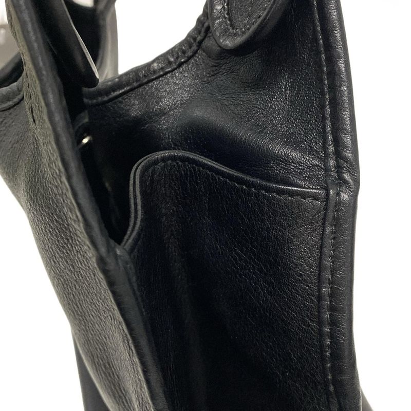 DIOR Christian Dior Shoulder Bag 61 Black Dcharm Leather