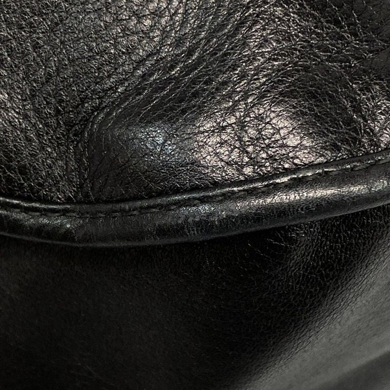 DIOR Christian Dior Shoulder Bag 61 Black Dcharm Leather