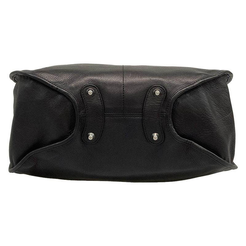 DIOR Christian Dior Shoulder Bag 61 Black Dcharm Leather