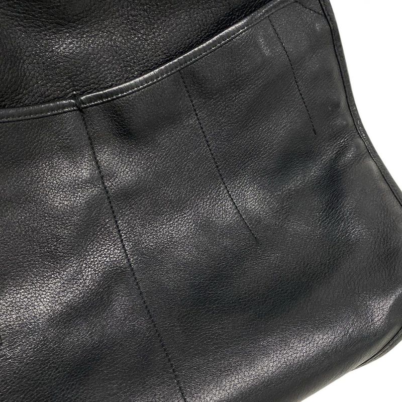 DIOR Christian Dior Shoulder Bag 61 Black Dcharm Leather