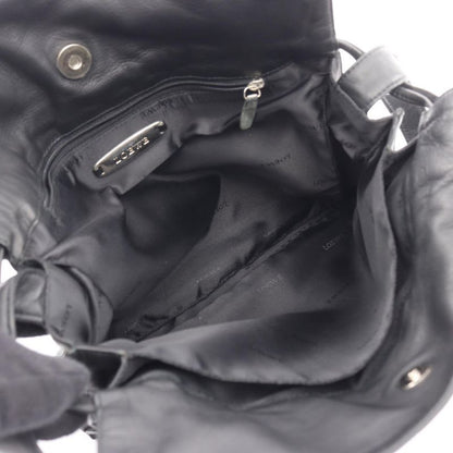 Loewe Shoulder Bag Flamenco 390.82.008 Black Leather Anagram