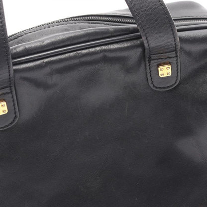 Loewe Tote Bag Anagram Black Leather Mini Boston