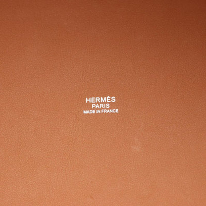 Hermes Tote Bag H-Ambier GM Natural Gold Canvas Leather