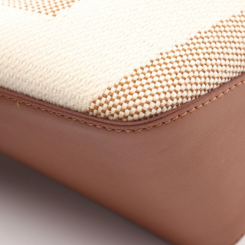 Hermes Tote Bag H-ambier GM Natural Gold Canvas Leather