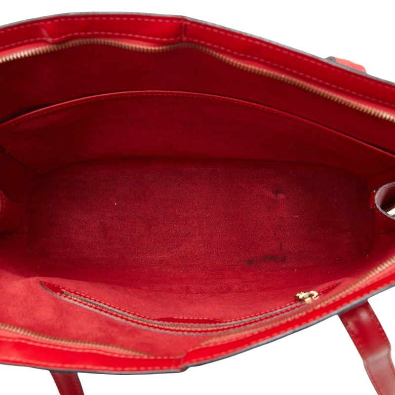 Louis Vuitton Epi Sac Tote Bag Shoulder Bag M52287 Castilian Red Leather