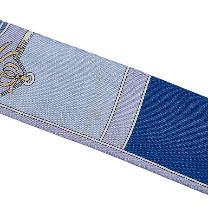 Hermes Twilly Camaille Blue Green Multicolor Silk Ladies
