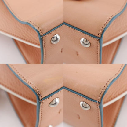 Fendi Mini Troisajour 2-Way Shoulder 8 Bh333 Calfskin Orange Handbag