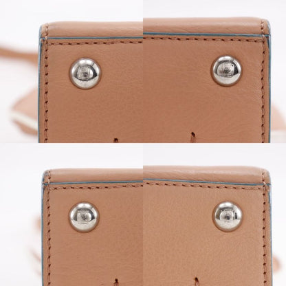 Fendi Mini Troisajour 2-Way Shoulder 8 Bh333 Calfskin Orange Handbag