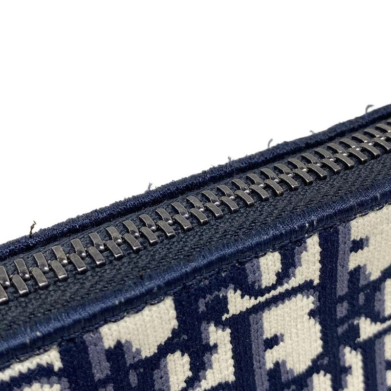 Dior Christian Dior Shoulder Bag Vibe Oblique White X Navy X Gray Chain