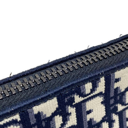 Dior Christian Dior Shoulder Bag Vibe Oblique White X Navy X Gray Chain