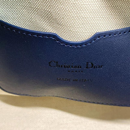 Dior Christian Dior Shoulder Bag Vibe Oblique White X Navy X Gray Chain