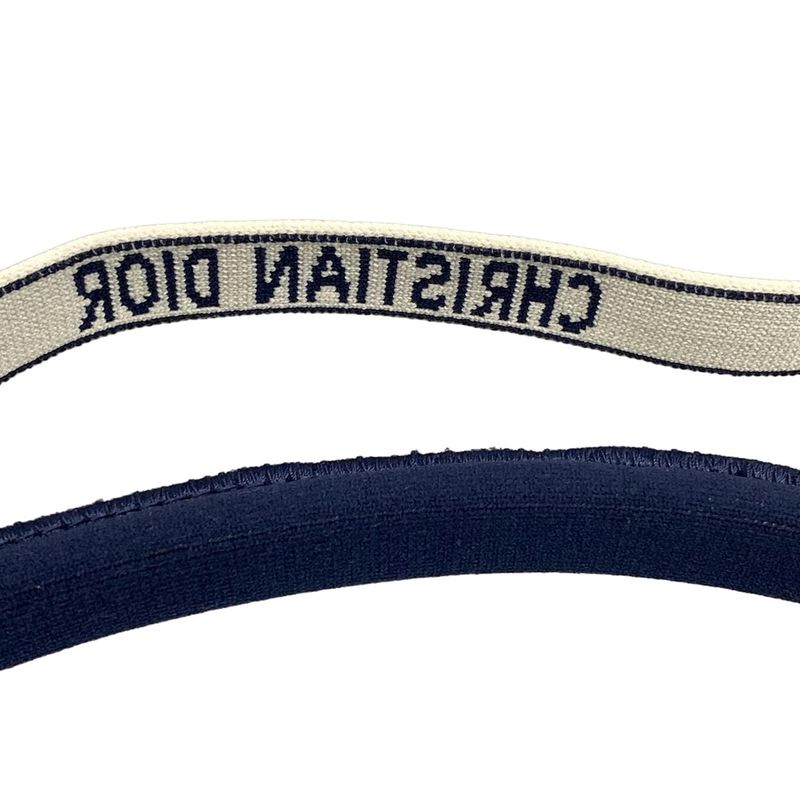 Dior Christian Dior Shoulder Bag Vibe Oblique White X Navy X Gray Chain