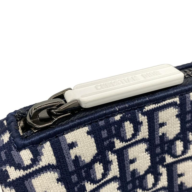 Dior Christian Dior Shoulder Bag Vibe Oblique White X Navy X Gray Chain