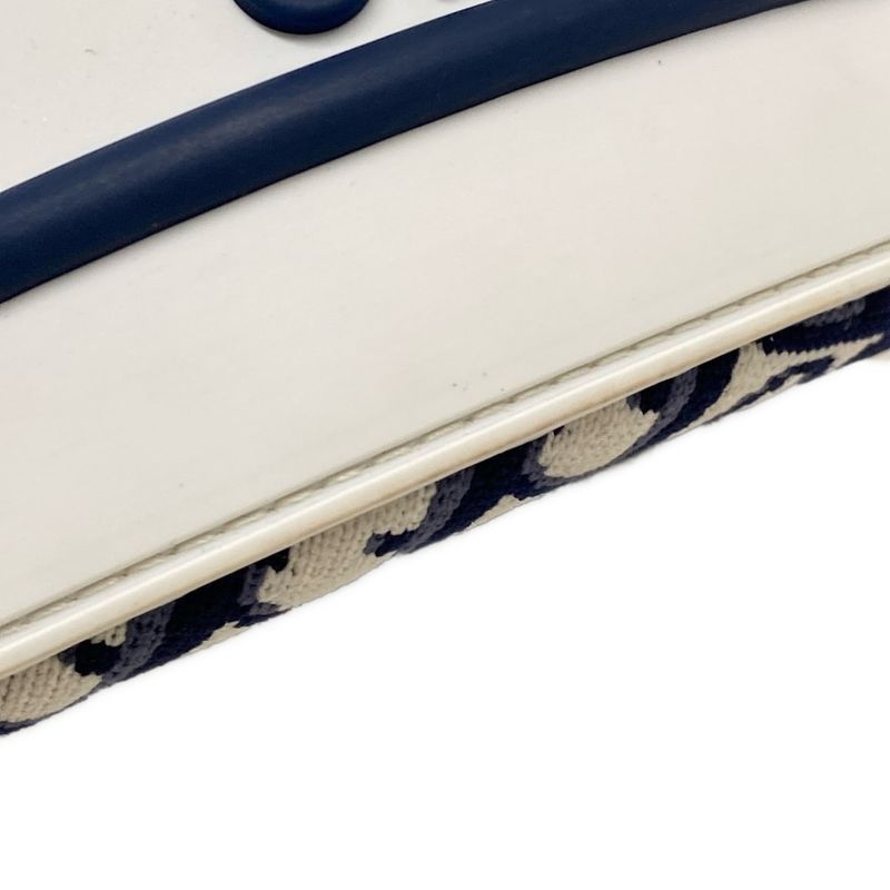 Dior Christian Dior Shoulder Bag Vibe Oblique White X Navy X Gray Chain