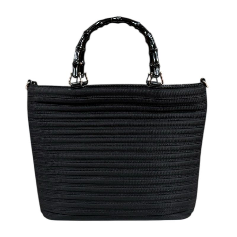 Gucci Bamboo Shoulder Bag Canvas 000/1705/0588 Black Women's Gucci Used Gucci