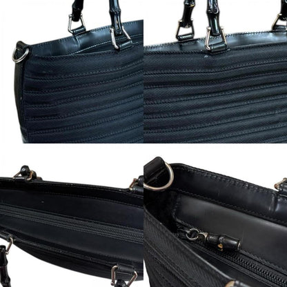 Gucci Bamboo Shoulder Bag Canvas 000/1705/0588 Black Women's Gucci Used Gucci