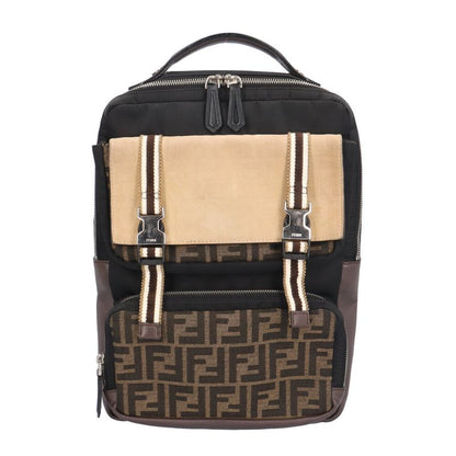 Fendi Zucca Rucksack/daypack Nylon 7vz047 Men's Fendi Used Fendi