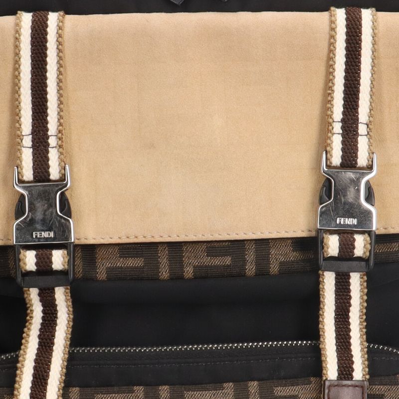 Fendi Zucca Rucksack/daypack Nylon 7vz047 Men's Fendi Used Fendi