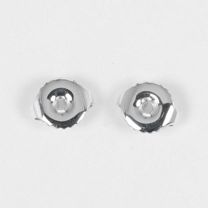 Chanel Hoop Logo Silver 925 Women's G Earrings