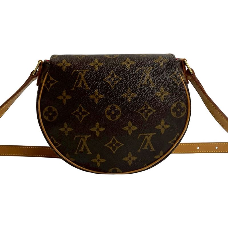 Louis Vuitton Tamburan Monogram Leather Shoulder Bag Pochette