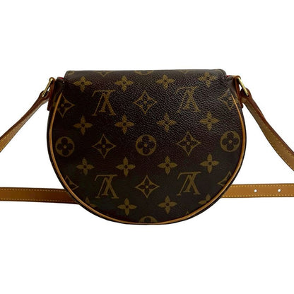 Louis Vuitton Tamburan Monogram Leather Shoulder Bag Pochette
