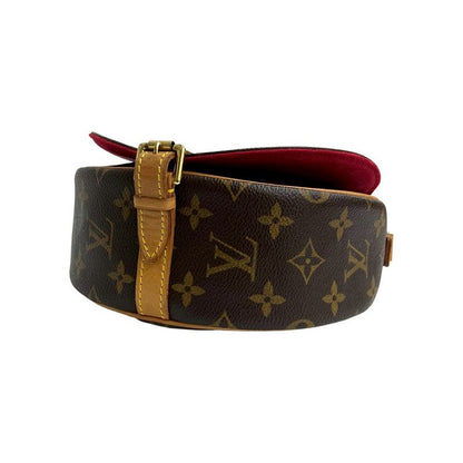 Louis Vuitton Tamburan Monogram Leather Shoulder Bag Pochette