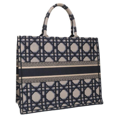 Dior BOOK TOTE Large Macro Cannage Tote Bag Women's L