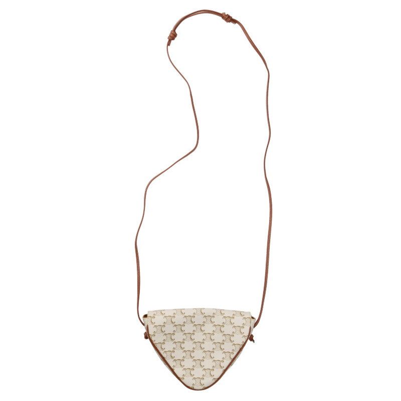 Celine Triangle Triomphe Logo Shoulder Bag Women's