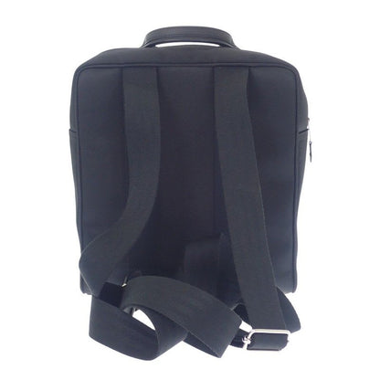 Hermes Acapulco Sac A Dos Backpack Rucksack Daypack Leather Toile Chevron Black