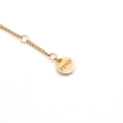 Fendi Orlock Necklace Pendant Rhinestone Logo