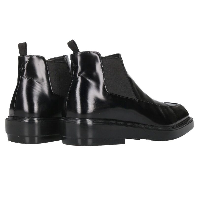 Prada 2tg222 Brushed Side Gore Leather Boots Men's 8.5