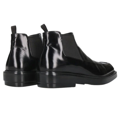 Prada 2tg222 Brushed Side Gore Leather Boots Men's 8.5