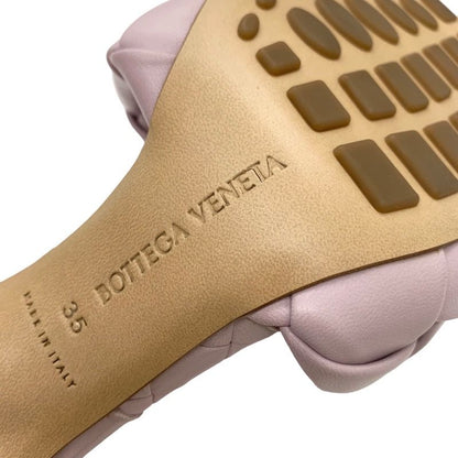 Unused Bottega Veneta Sandals Mule Lido Intrecciato Leather Pink