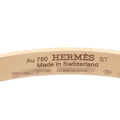 Hermes Collier De Chien 18K Pink Gold Diamond Bracelet Men's ST