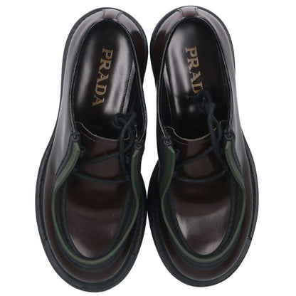 Prada 2eg421 Diapason Leather Lace-up Shoes Men's 6.5