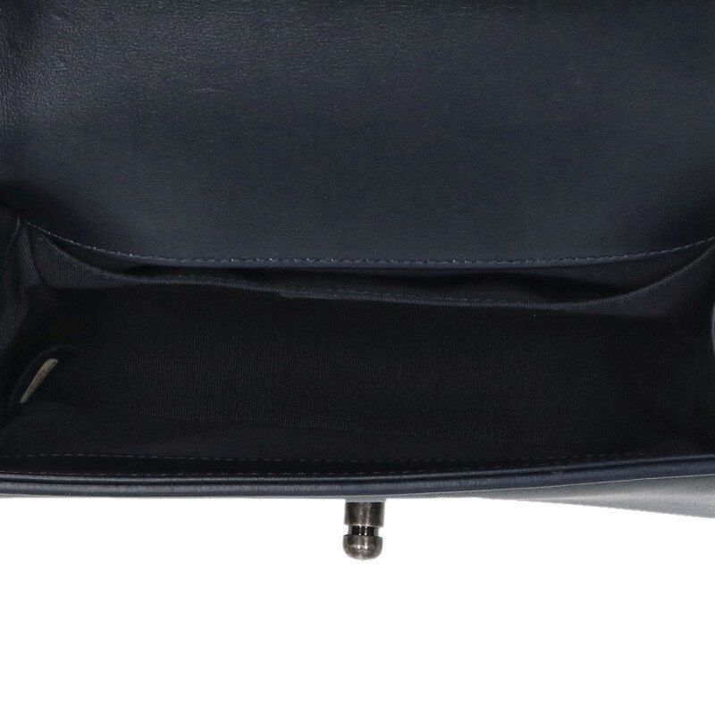 Chanel Boy Chanel 20 Argyle Patchwork Chain Leather Shoulder Bag Men's 20