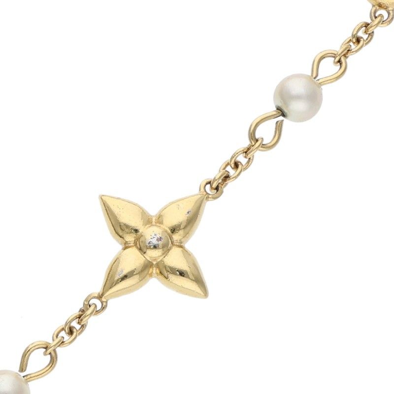 Louis Vuitton M1429a Louisa Fake Pearl Decoration Bracelet Men's