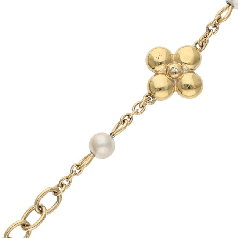 Louis Vuitton M1429a Louisa Fake Pearl Decoration Bracelet Men's