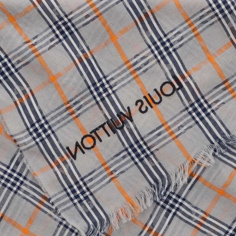 Louis Vuitton Plaid Monogram Shawl Men's