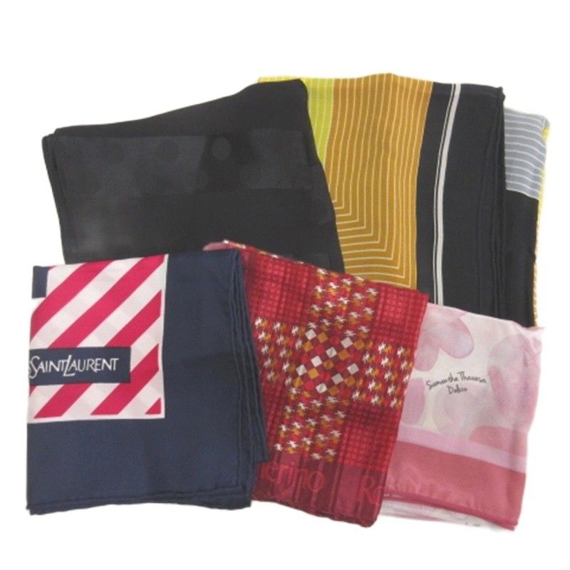 Givenchy Yves Saint Laurent Roberta Di Camerino Etc Scarf 5 Piece Set • GY14